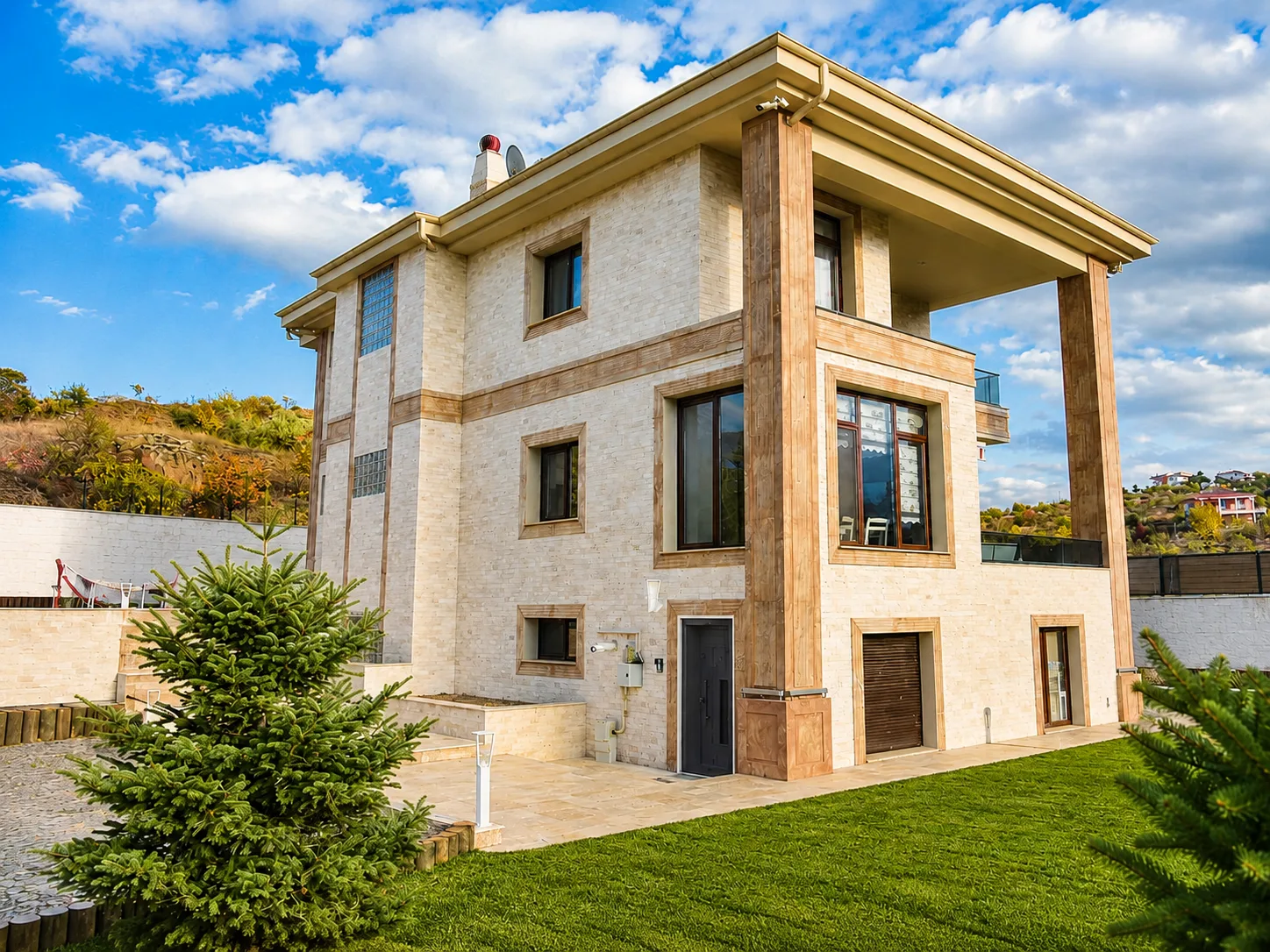 Kayseri Villa Cephe ve Peyzaj Tasarımı & Uygulaması iç mimari proje görseli