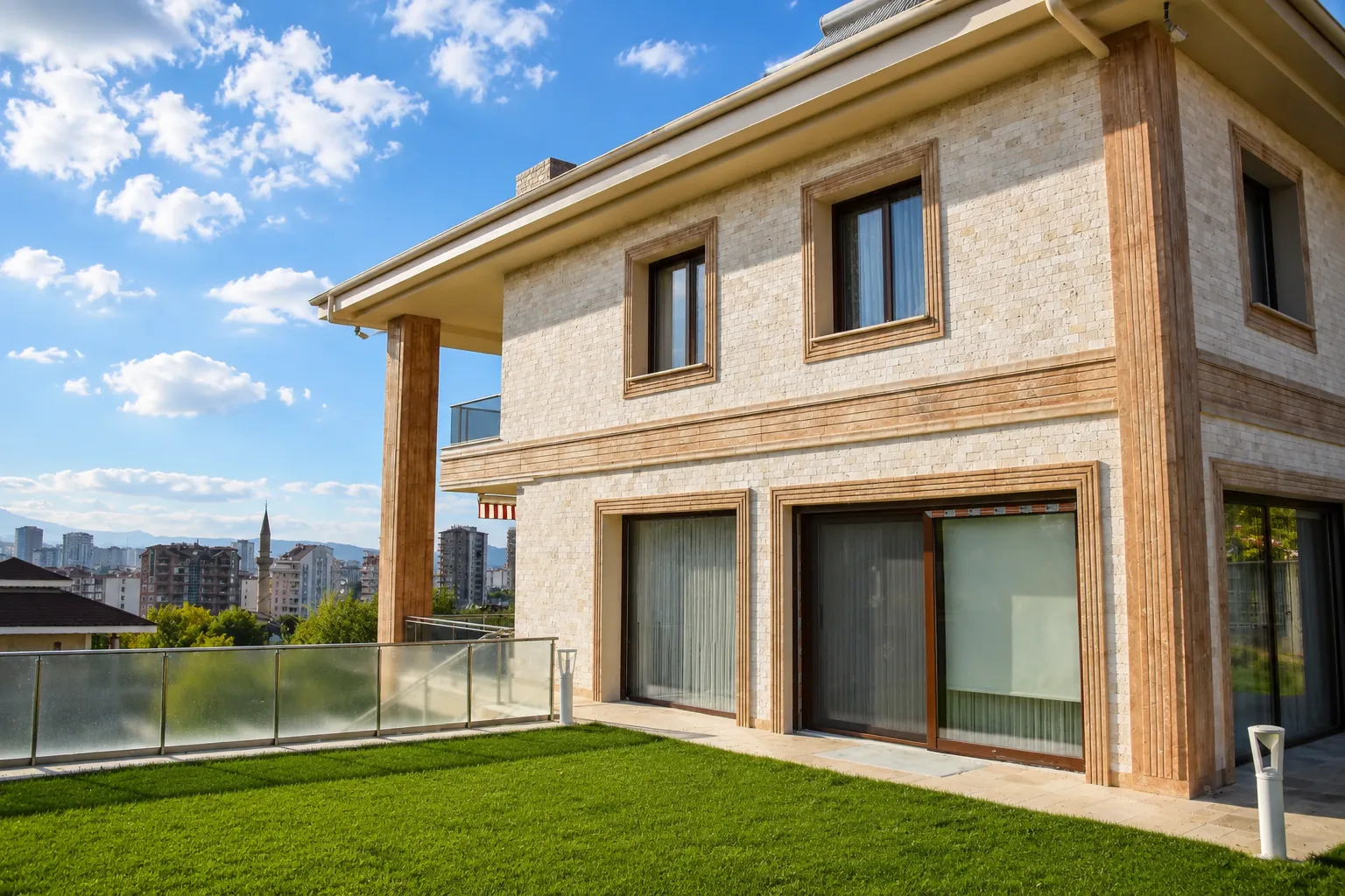 Kayseri Villa Cephe ve Peyzaj Tasarımı & Uygulaması iç mimari proje görseli